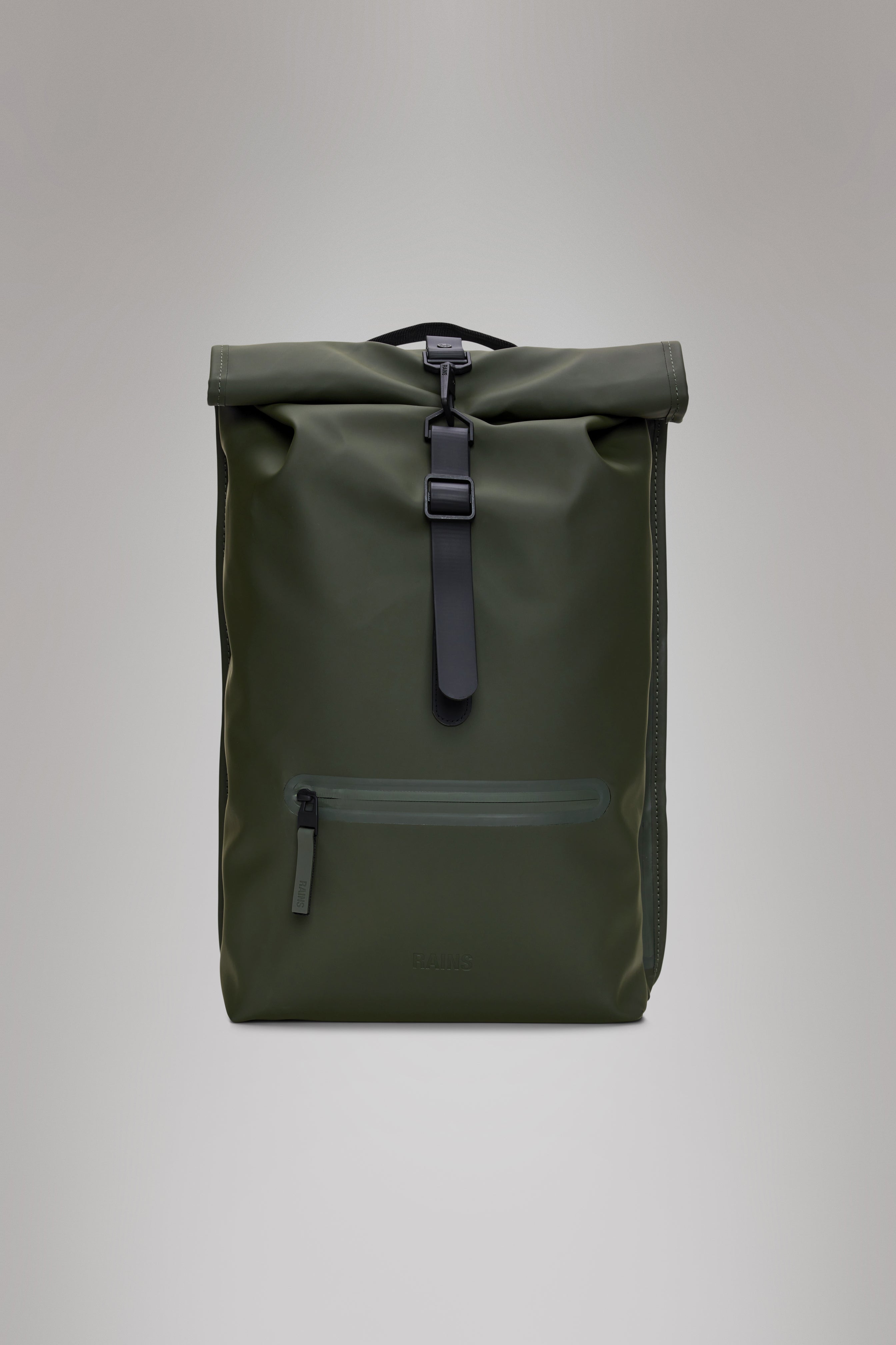RAINS Rolltop Rucksack Green Backpack